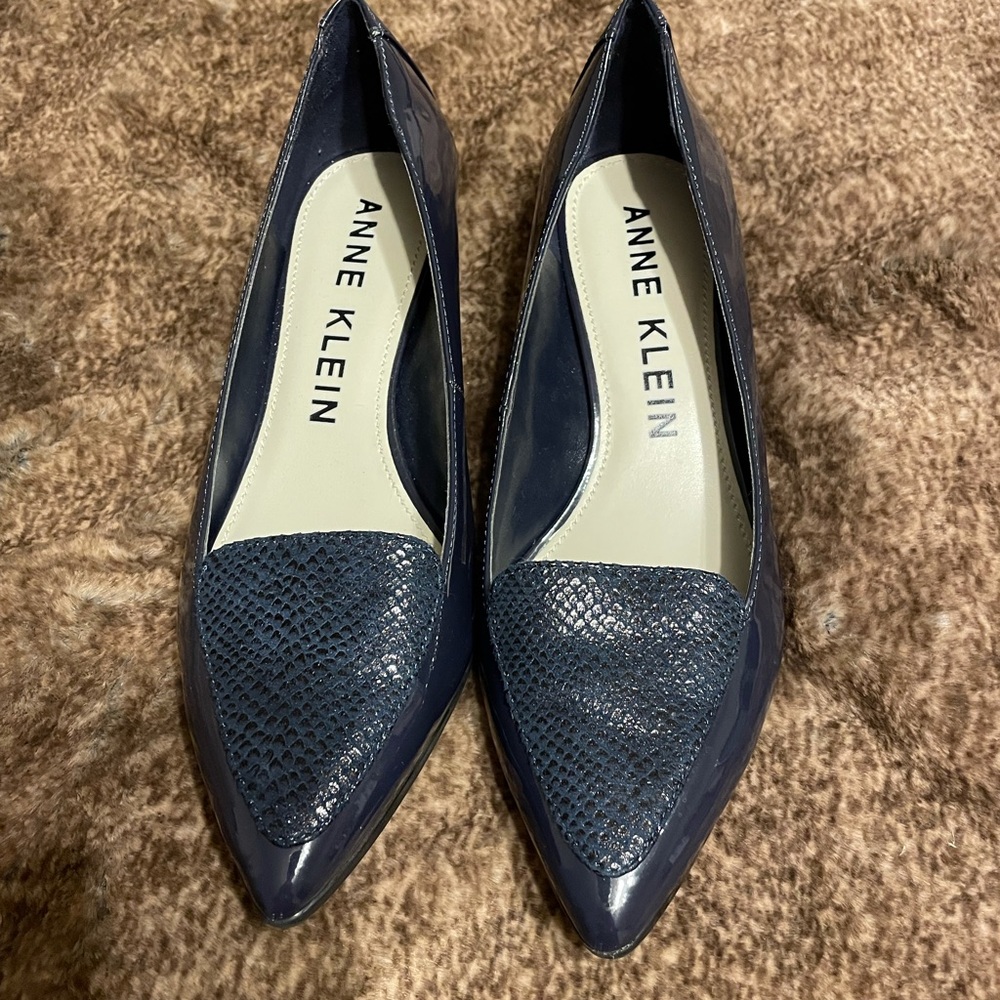 Anne Klein Navy Pumps Sz 8